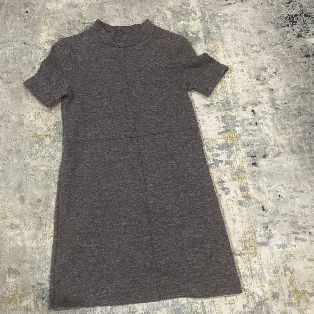 Zara Gray Short Sleeve Dress